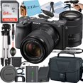 thumbnail image 1 of Sony a6600 Mirrorless Camera + Sony E 18-135mm Lens + Case + 64GB Memory Card + Tripod + ZeeTech Cloth, 1 of 5