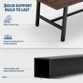 thumbnail image 3 of EDTara 62.99" Large Dining Table for 4–6, Rustic Wood Top with Sturdy Black Metal Legs, Industrial Rectangular Table for Kitchen, Dining Room & Living Room, 3 of 8