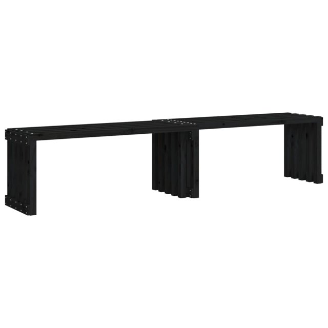 vidaXL Patio Bench Extendable Garden Bench Outdoor Seating Solid Wood Pine