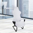 thumbnail image 1 of Wweixi Gaming Chair Cover Soft for Rotating Chair Reclining Racing Gaming Chair dark coffee white, 1 of 1