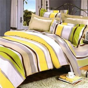 YG10-1-CFR01-1 Springtime - Luxury 4 Pieces Comforter Set Combo 300GSM - Twin Size