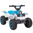thumbnail image 1 of Qaba 6V Kids ATV Quad, 4 Wheeler Electric Ride on Car w/ Headlights, White, 1 of 10