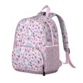 thumbnail image 3 of Floral and Leopard Print Students Backpack - Vintage Botanical Garden Print with Bright Tropical Flowers and Leaves, Comfortable Dual Shoulder Support, 3 of 5