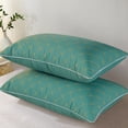 thumbnail image 4 of Ohufall Embroidered Brushed Fabric Pillow Hotel Quality Bed Pillows For Sleeping Home Goods Quilted Solid Color Headrest Core, 4 of 6