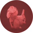 thumbnail image 1 of Ahgly Company Machine Washable Indoor Round Transitional Cranberry Red Area Rugs, 7' Round, 1 of 7