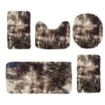 thumbnail image 2 of LSLJS Mixed Colors Bath Mats 5 Set Bathroom Rugs for 5PCS Toilet Mats Universal Soft Comfortable Water Absorption Non-Slip Thick Machine Washable Easy Dry Dark Color Home Accessories, 2 of 8