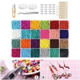 thumbnail image 3 of KLKCMS Glass Seed Beads Assorted Small Beads for DIY Jewelry Making Kit Crafts 3000pcs 3000pcs 4mm, 3 of 9