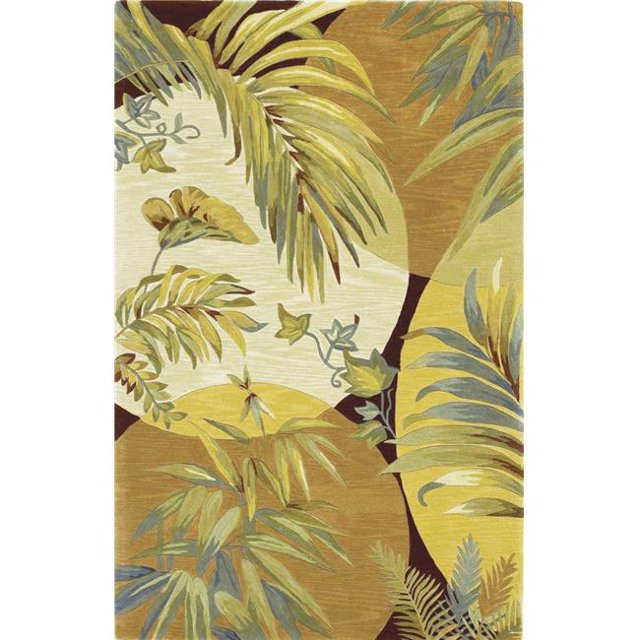 HomeRoots 352732 3 ft. 6 in. x 5 ft. 6 in. Wool Coral & Ivory Area Rug