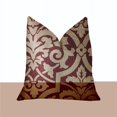 thumbnail image 1 of PBRA2277-1220-DP Plutus Coussin de Luxe Rouge & Beige Bouclier Sacré, 12 x 20 Po., 1 of 3