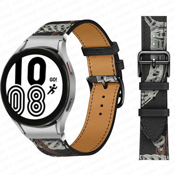 No Gaps Leather Band For Samsung Galaxy Watch 4 classic 46mm 42mm 44mm 40mm smartwatch belt Bracelet correa Galaxy Watch 4 strap
