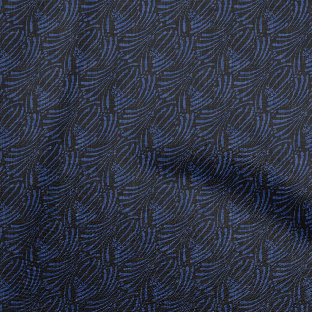 oneOone Georgette Viscose Medium Blue Fabric Abstract Sewing Craft Projects Fabric Prints By Yard 42 Inch Wide