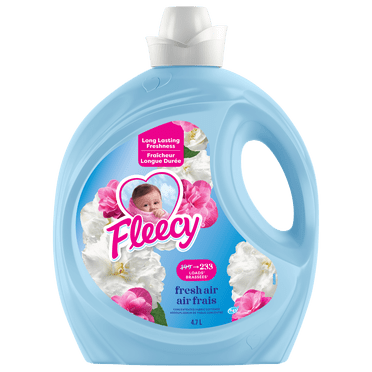 Fleecy Concentrated Fabric Softener, Fresh Air Scent, 4.7 L