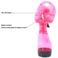 thumbnail image 3 of Retailery Ventilateur Portable à Brumisation à Piles, Rose, 3 of 4
