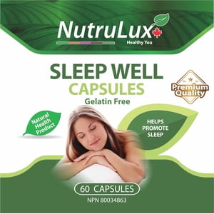 Sleep Well ( 60 mg Vitamin C ) Halal Gelatin Free Capsules