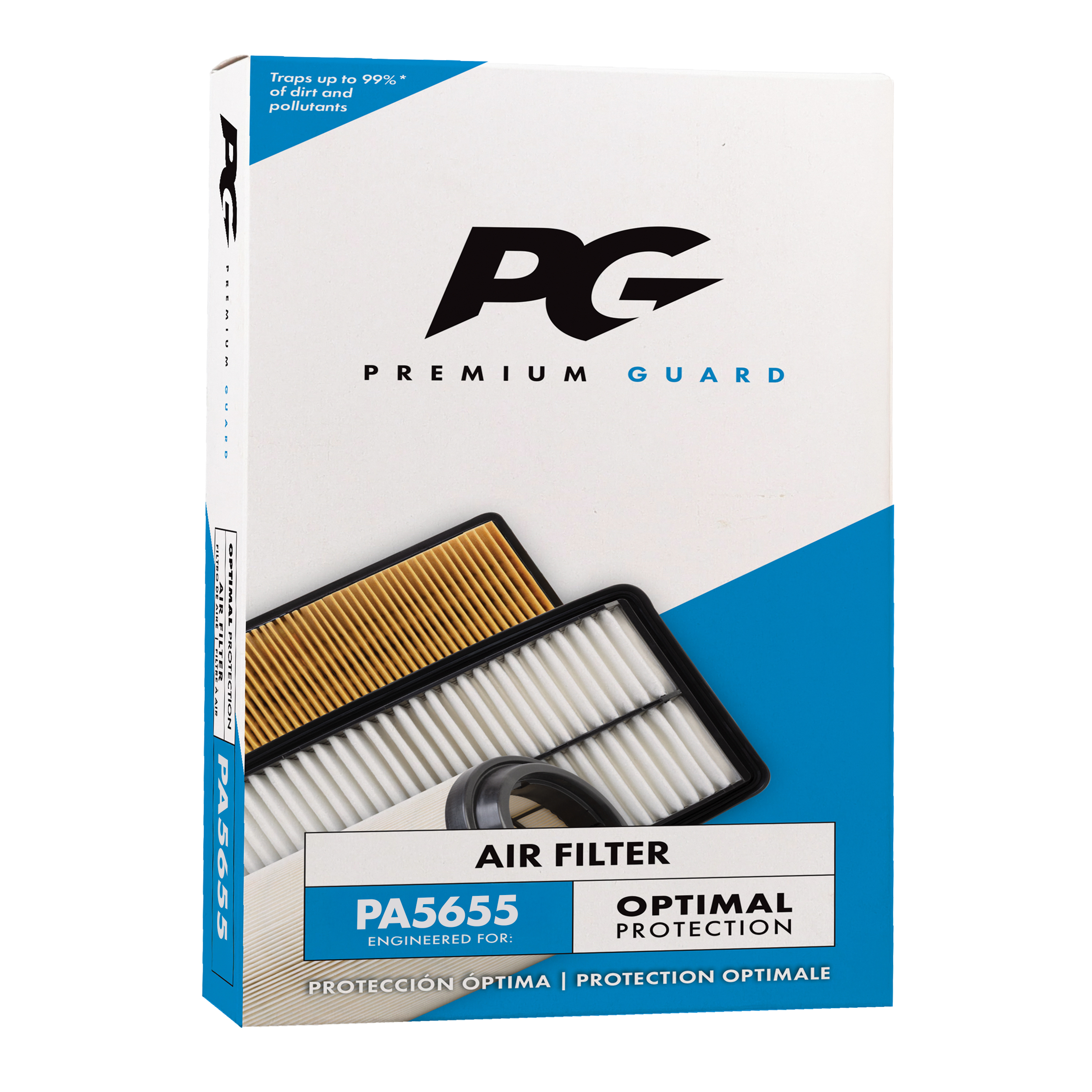 Filtre à air moteur Premium Guard, PA5655, filtre à air moteur de remplacement compatible avec certains véhicules