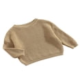 thumbnail image 3 of Toddler Baby Kid Girl Boy Sweaters Warm Long Sleeve Knitted Tops Pullover Candy Color Fall Spring Clothes, 3 of 7