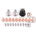 thumbnail image 3 of 24 PCS Plasma Cutting Accessories Consumables Kit Electrode Nozzle Protective Cover Cutting Tip. Suitable For I PT40 CUT55 CUT65., 3 of 4