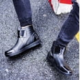thumbnail image 4 of LSLJS Bottes Cheville pour Hommes, Bottes de Pluie Basses Mode pour Hommes Antidérapantes Couleur Unie, 4 of 4