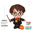 thumbnail image 2 of Halloween Inflatable Harry Potter with Jack-O'-Lantern and Wand, 2 of 5