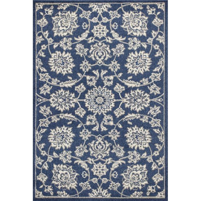 HomeRoots 352598 6 ft. 7 in. x 9 ft. 6 in. UV-Treated Polypropylene Denim Area Rug