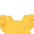 thumbnail image 4 of Baby Girl Ruffle Solid Color Romper Jumpsuit Outfit Sunsuit, 4 of 5