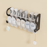 Dvkptbk Shoe Rack Bathroom Non Perforated Slipper Rack Wall Mounted Shoe Rack Bathroom Wall Door Shoe Storage Rack Organization and Storage