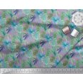 thumbnail image 3 of Soimoi Poly Georgette Fabric Tropical Leaves Print Sewing Fabric Yard 42 Inch Wide, 3 of 5