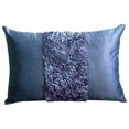 thumbnail image 1 of The HomeCentric Blue Lumbar Pillow Cover, Textured Ribbon Lumbar Pillow Cover, Pack of 2, 12"x18" (30x45 cm) Lumbar Pillow Cover, Rectangle Silk Lumbar Pillow Cover, Modern Lumbar Pillow - Blue Love, 1 of 4