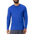 thumbnail image 2 of Hanes T-Shirt à Manches Longues Sport FreshIQ Cool DRI pour Hommes, Lot de 2, L, Bleu Royal Foncé, 2 of 9
