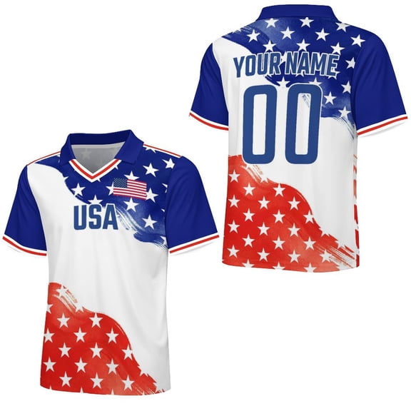 Chandail de Soccer USA Personnalisé 2026, Nom et Numéro Personnalisés, Chandail pour Hommes Femmes Enfants, Style National Pays, Chandail de Fan de Soccer