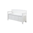thumbnail image 1 of Banc de Rangement Blanc Flora, 1 of 8