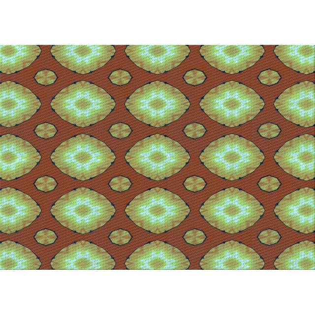 Ahgly Company Machine Washable Indoor Rectangle Transitional YellowGreen Area Rugs, 8' x 10'