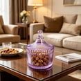 thumbnail image 1 of ZZkhGO Vintage Ribbed Glass Jars with Lids, Food-Safe Clear Storage Containers with Decorative Texture, Candy Trinket Kitchen Home Organizer for Countertop Shelf, 1 of 5