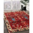 thumbnail image 3 of Ahgly Tapis Rectangulaire Traditionnel Rouge Lavable en Machine, 10 Pieds x 13 Pieds, 3 of 7