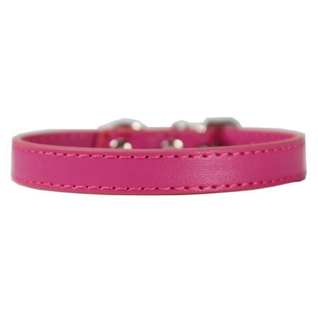 Faux Leather Collar Metal Buckle Pet Collar Adjustable Pet Collar for Small Dogs