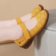 thumbnail image 4 of Yellow Flats Shoes For Ladies Round Toe Slip On Closed Toe Solid Breathable Casual Comfortable Shoes For Simple Style And Daily Comfortable Size 36, 4 of 9