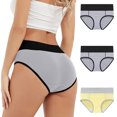 thumbnail image 2 of 3 Pcs Culottes Menstruelles pour Femmes, Étanches et Respirantes, Culottes de Règles, Culottes d'Incontinence, 2 of 8
