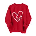 thumbnail image 2 of Fall TIMIFIS Chandails de la Saint-Valentin pour Femmes Cœur Chandail Chemises Mode Manches Longues Col Rond chandail Hauts - Printemps/été, 2 of 4
