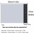 thumbnail image 2 of Mailing Bags, Polystyrene Plastic Shipping Envelopes With Good Toughness, Self-Sealing Poly Mailers Not Easy To Break For Commercial And Private Use (17 X 30 Cm), 2 of 5