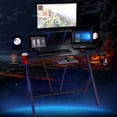 thumbnail image 4 of Gymax Gaming Desk Computer Desk PC Table Workstation with Headphone Hook & Cup Holder, 4 of 10