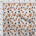 thumbnail image 3 of oneOone Polyester Spandex Orange Fabric Medical Virus Sewing Craft Projects Fabric Prints by Yard 56 Inch Wide, 3 of 4