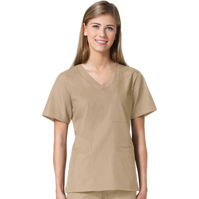 Liquidation Core par Maevn Haut d'Uniforme Sportif à Col en V Uni pour Femmes