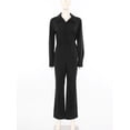 thumbnail image 3 of Yhong Womens Long Sleeve Coverall Mechanic Uniform Workwear Boiler Suit Overalls Loose Fit Jumpsuit Rompers Black XXL, 3 of 7