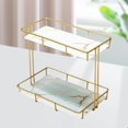 thumbnail image 2 of Storage Rack Multi-layer Storage Box Storage Rack Perfume Jewellery Container Basket L Double Layer White, 2 of 8