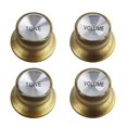 thumbnail image 1 of Electric Guitar Top Hat 2 Volume & 2 Tone Knobs for Gibson EPI LP ST Guitars, 1 of 11