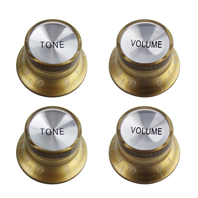 Electric Guitar Top Hat 2 Volume & 2 Tone Knobs for Gibson EPI LP ST Guitars