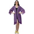 thumbnail image 3 of Moomaya Moss Georgette Printed Shrug Beach Cloth 3/4 Sleeve Cardigans For Women, 3 of 6