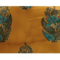 thumbnail image 4 of oneOone Georgette Viscose Fabric Leaves & Floral Block Print Fabric BTY 42 Inch Wide, 4 of 4