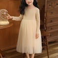 thumbnail image 2 of Rbaofujie Robes Tutu pour Filles Manches Longues Automne Hiver Robe en Tulle à Sequins 4-16 Ans, 2 of 6