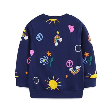 GDREDA Boys Hoodies & Sweatshirts Stylish Printed Children's Sweatshirt Crew Neck Fashionable Design for Active Kids